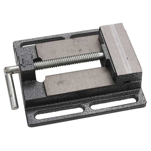 Etau à mors parallèle 100mm  ouverture 80mm pour perceuse sur colonne 500.8452 et 500.8453