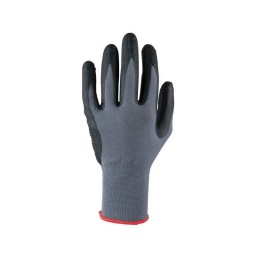 Gants avec revêtement en nitrile et picots ou niveau de la paume pour une prise optimale.
-ce1en 388 121421
-avec bonde élastique ou poignet
-agreable a porter
-pour usage general. concu pour une manutention légère a moyenne
-idéal pour l'industrie mecanique. le bâtiment et l'agriculture
-forte résistance aux dechirures
- taille m l xl