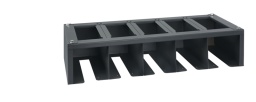 - Utilisable uniquement sous les meubles hauts muraux C45PRO PM (de l'ameublement d'atelier C45PRO)
- Equipé de 5 emplacements pour le ragement de l'outillage Electroportatif.
- Dimensions : 680 x 280 x 150 mm
