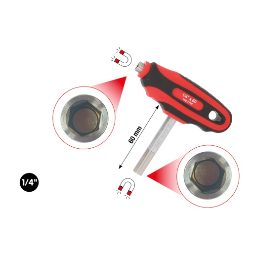 Porte-embouts double 1/4''
