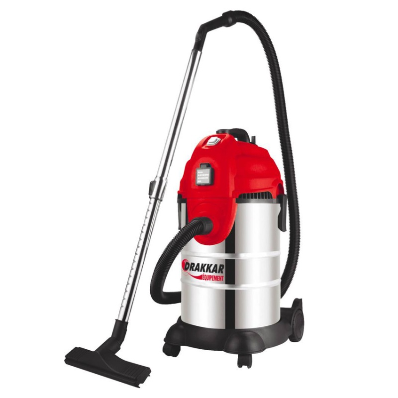 Aspirateur Industriel eau et Poussieres Anti-microbien 3,5 kW Cuve Inox  433M 058876