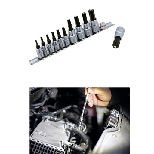 Jeu douilles torx magnétiques - 11 pièces