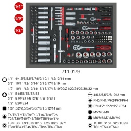 Module 1/1
Pour servantes d'atelier et coffres à outils
Rangement ordonné grâce à une découpe
Résistant aux hydrocarbures et aux produits chimiques
Insert en mousse bicolore haute résistance