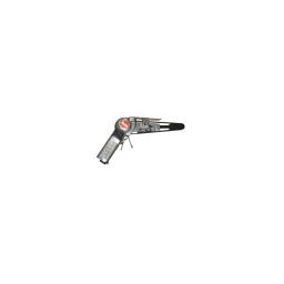 Ponceuse à bande 20mm pro
 
- vitesse 15000 tr/m2 
- bande 20x520mm - consomm tion  170 l/m2
- poids net 1.150 kg 
- longueur 215mm x 170mm - raccord 1/4" bsp 
- niveau de vibration <2.5 m/sec2 
- niveau sonore 87 db(a) 
- pression 6.4 bar  

ponceuse à bande 20 mm en version intensive
permet de poncer des pièces petites ou peu accessibles. l'intérieur des tubes des cornieres. les bordures.... tête réglable sur 180°. régulateur de vitesse incorpore.