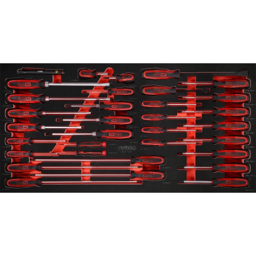Jeu de tournevis dans module en mousse 33&nbsp;pcs