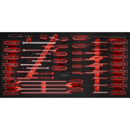 Jeu de tournevis dans module en mousse 33&nbsp;pcs