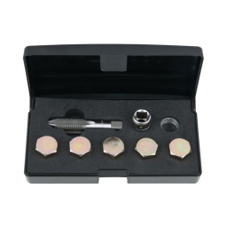 Kit de réparation de vis de carter d'huile m 15 x 1.5
- pour reparer rapidement et facilement le filetage des carters d'huile
- égalment adapte pour les carters en aluminium
- égalment adapte pour carter a bouchon rentrant
- coffret de rangement
utilisation : audi. BMW. chrysler. citroen. daewoo. ford.honda. mercedes. opel. peugeot. saab. ©koda. suzuki.volkswagen. volvo