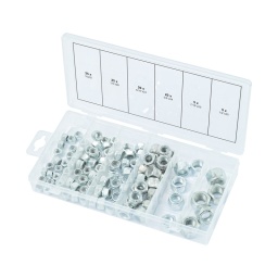 Assortiement 100 écrous unc
composition :
25 x dia 10 x 32
25 x 1/4'' x 28
20 x 5/16'' x 24
20 x 3/8'' x 24
5 x 7/16'' x 20
5 x 1/2'' x 20