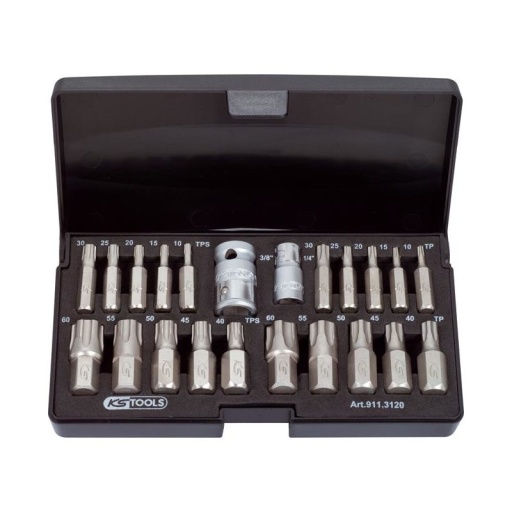 Coffret embouts torx 5 pans et torx plus