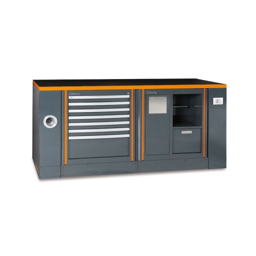 Etabi 2m05 beta série rsc 55 3 meubles 7 tiroirs + module propreté (option air et électricité)