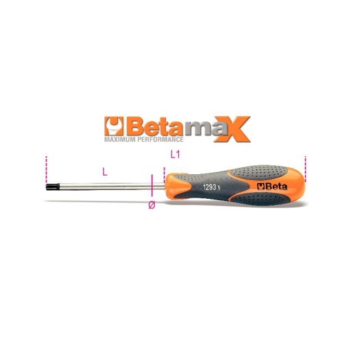 Tournevis 6 pans mâle 2mm betamax