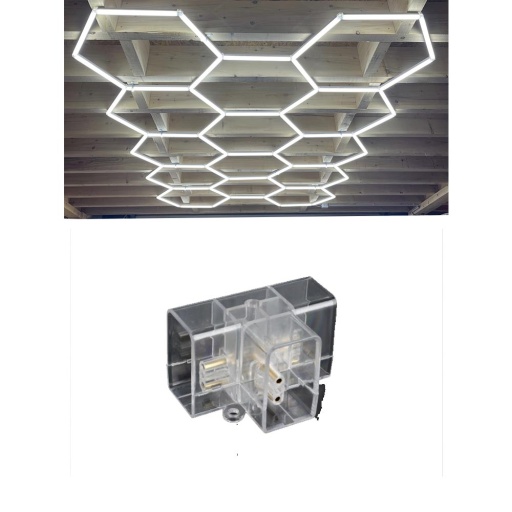 Connexion en T pour LED hexagone