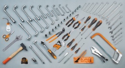 Composition de 80 outils
31	chasse-goupilles Ø 4 mm	
32	pointeau Ø 4 mm	
34	burins plats 150 mm	
42	clés mixtes 6-7-8-9-10-11-12-13-14-15-16-17-19-22-24 mm	
96/SC9	clés mâles 6 pans coudées 1,5÷10 mm	
111E	Clé à molette à ouverture graduée, chromée 250 mm	
920A	douilles 6 pans avec carré conducteur femelle 1/2" 8÷17 - 19 - 22 - 24 mm	
920/22	rallonge - 1/2" 255 mm	
920/25	cardan 1/2"	
920/42	poignée coulissante 1/2"	
920/55	cliquet réversible 1/2" 	
932/S17	clés à pipe débouchées 6 et 12 pans gros effort 6÷22 mm	
1048N	Pince multiprise entrepassée 250 mm	
1052	pince - étau à becs droits 240 mm	
1084GBM	pince coupante diagonale à faible effort de coupe, branchées gainées confort bi-matières, finition industrielle 160 mm	
1128BMX	ciseaux d’electricien	
1150GBM	pince universelle, branches gainées confort bi-matières, modèle grande capacité, finition industrielle 180 mm	
1166GBM	pince à becs demi-ronds longs striés, branches gainées confort bi-matières, finition industrielle 160 mm	
1201E	tournevis pour vis à fente 3x75 - 4x100 - 5,5x150 - 6,5x150 mm	
1202E	tournevis pour vis phillips® PH0x60 - PH1x80 - PH2x100 mm	
1370F	marteau de mécanicien tête rivoir 32 mm	
1692	mètre à ruban 5 m	
1726	monture de scie à métaux	
1754	burette plastique 150 cc	
1771	cutter à lame sécable 18 mm avec lames