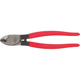 Lames affûtées avec précision
Coupe nette
Pour câbles isolés jusqu'à 60 mm²
Pour coupe primaire et secondaire
Pour des coupures nettes sans pincement de câbles en alu ou en cuivre
Non adaptée aux fils en acier ou en cuivre durci
Utilisation sans efforts
Poignée isolée
Acier spécial