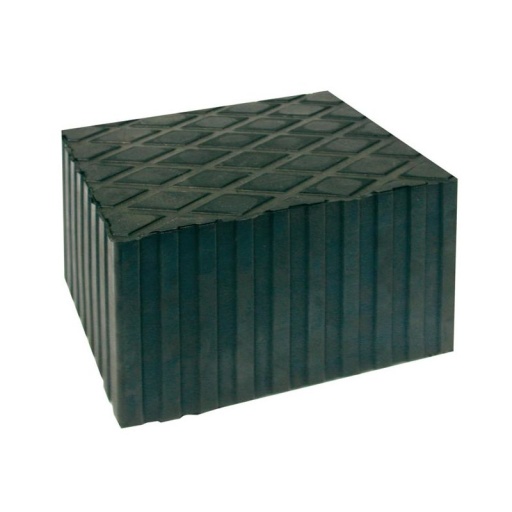 Tampon caoutchouc rectangle 160x120x125mm 