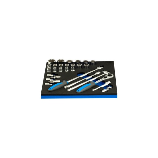 Module douilles 1/2 29 pièces 12 pans unior 