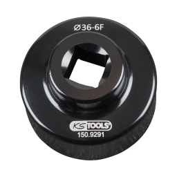Cloche pour filtre à huile dia 36.0 mm / 6 cannelures
- pour le montage et le démontage rapide des couverClés de filtre à huile
- pour un serrage conforme aux donnees constructeur
- entraînement droite et gauche
 carré d'entrainement d'apres din 3120 / iso 1174
- utilisation manuelle
utilisation : mercedes. BMW. opel. volkswagen. audi