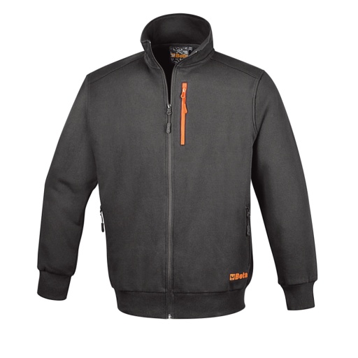 sweatshirt avec fermeture éclair longue