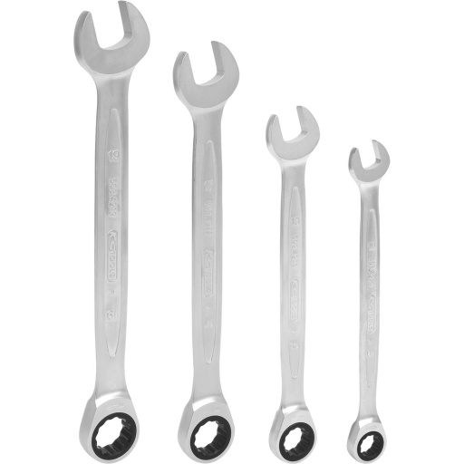 Jeu de clés mixtes à cliquet GEARplus 4pcs 10-19mm