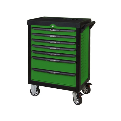 Servante d'atelier 9 tiroirs 201 outils ks tools entretiens automobile verte