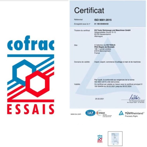 Certificats d'étalonnage COFRAC jusqu'à 1000Nm