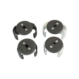 Jeu de 4 cloches pour pose et dépose de filtres à huile
4 cloches autogrippantes pour filtres à huile
permet une pose et dépose avec un pas à gauche et un pas à droite.
plus le couple est important. plus l'outil grippe
taille : petite cloche : 60 - 80mm - grande cloche 80 - 96mm argent : pas à droite - noir : pas à gauche