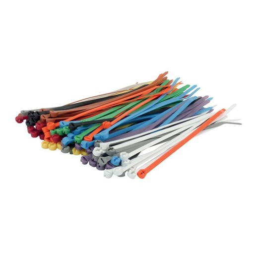 Colliers Tyrap multicouleurs 9 couleurs paquet de 100