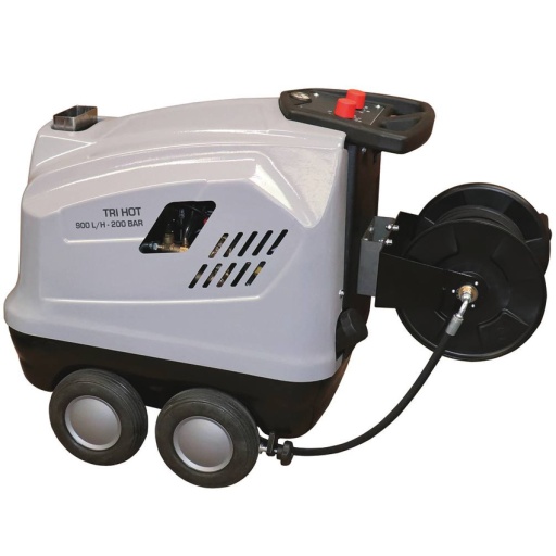Nettoyeur Hp Eau Chaude Tri 900l/H 200 Bars + Enr 20m + Turbo