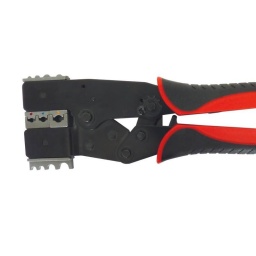 Pinces à cosse automatique 
Garantie totale Drakkar
Pour cosses isolées et non isolées
Machoires interchangeables (système coulissant)

Les plus: Changement ultra rapide des machoires en les inversant.
Section: 1,5-2,5-6mm2
Longueur: 230mm
Conditionnement: carte 