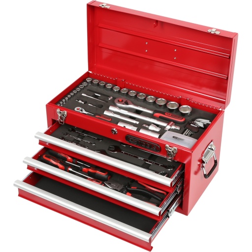 Caisse à outils équipée 1/4   + 1/2   100 pcs