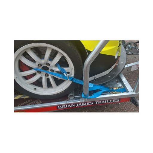 Sangle pour remorque porte voiture 35mm x 2.5m 1 boucle 1500kg