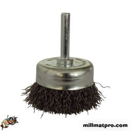 Brosse métallique sur tige 6mm - diamètre 50mm - pour surface plane
- épaisseur fil acier 0.3mm 