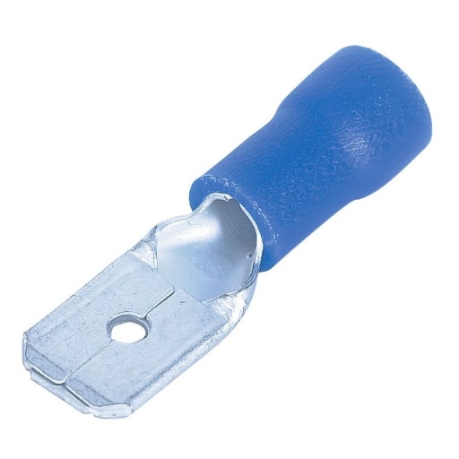 Cosses plates mâles isolées 6,3x0,8mm 1 à 2,5mm2 