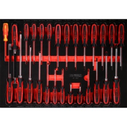 Module de tournevis dans module en mousse 27&nbsp;pcs
