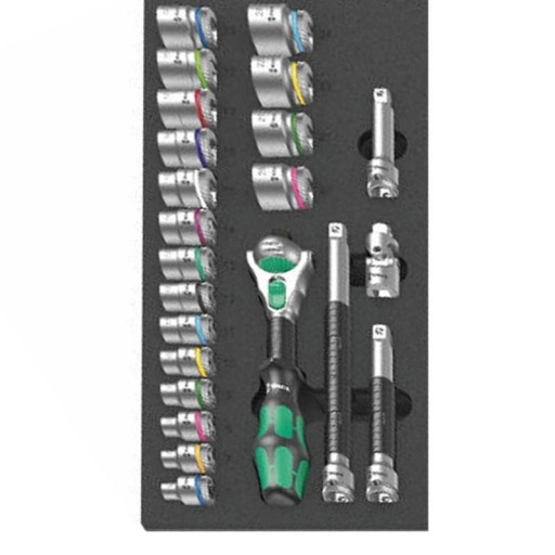 Module douille 3/8 Wera 23 pièces