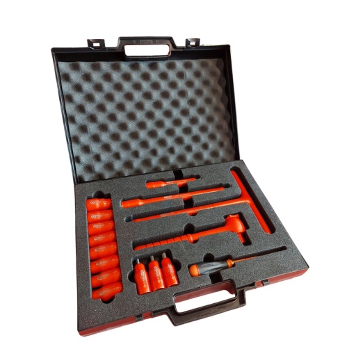 Coffret de douilles isolées 1000V et cliquet - 16 pcs