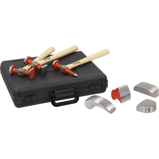 Marteau et tas de carrossier mallette de 7 pcs