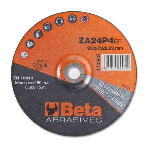 Disques à ébarber en corindon zirconium grand élimination 11050S 230X7,0 (10)
