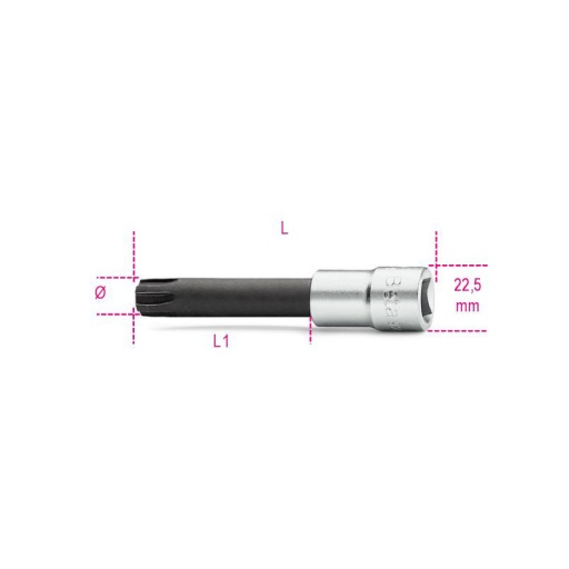 Douille 1/2 pour vis à 6 cannelures ribe 7xl beta série 920es