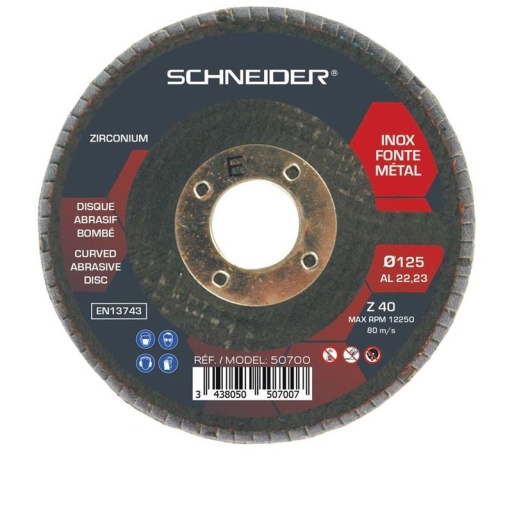 Bt 10 Disque Lamelle Bombe 125 Gr 80 Zirconium Schneider