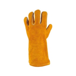 Gants en cuir résistant a la chaleur spécialement concus pour les travaux de soudage
- port agreable et confortable
- avec manchette ouverte
- taille m l xl xxl