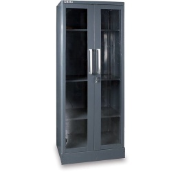 Armoire en tôle à 2 portes transparentes en polycarbonate pour ameublement atelier RSC55
​- 3 tablettes amovibles réglables en hauteur
- Avec serrure
- Dimensions intérieurs utiles : 1770x700x420 mm
56kg