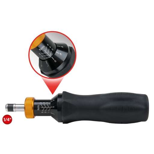 Tournevis dynamométrique avec vernier 1-6 Nm
