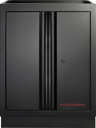 Le meuble bas KRAFTWERK MOBILIO BLACK, 2 portes – La base pour votre établi

Le meuble bas KRAFTWERK MOBILIO, 2 portes est le complément parfait pour votre atelier et constitue la base stable de votre établi. 
Ce meuble bas polyvalent vous offre non seulement suffisamment d'espace de rangement pour les outils et les matériaux de travail, mais également la possibilité de l'intégrer de manière flexible dans votre équipement d'atelier. 
Avec son traitement de haute qualité et ses détails astucieux, il vous permet de travailler de manière plus efficace et organisée.

Espace de rangement fonctionnel pour votre atelier
Avec une étagère intégrée derrière les deux portes robustes, le meuble bas vous offre suffisamment d'espace pour ranger vos outils de manière ordonnée. 
Que ce soit des petits ustensiles de travail ou des outils plus grands, tout trouve sa place ici. Les portes peuvent être sécurisées grâce au verrouillage central pratique avec serrure et clé. 
Ainsi, vos outils restent protégés et en sécurité.

Base parfaite pour votre établi
Les meubles bas de la série KRAFTWERK MOBILIO sont conçus pour constituer la base de votre établi. 
Il vous suffit de combiner le meuble bas avec un plateau stable en contreplaqué de hêtre ou en acier inoxydable 430 pour créer un espace de travail entièrement fonctionnel. 
Ainsi, vous pouvez non seulement utiliser le meuble bas comme espace de rangement, mais aussi le transformer en un établi fonctionnel.

Compatible avec les murs à trous carrés
Le meuble bas est parfaitement adapté aux murs à trous carrés de la série KRAFTWERK MOBILIO. 
Cela vous permet de suspendre directement au mur les outils que vous utilisez fréquemment, tandis que le meuble offre un espace de rangement supplémentaire pour tout ce que vous souhaitez conserver en sécurité. 
Cette combinaison permet d'avoir un atelier bien organisé, où vous pouvez travailler rapidement et efficacement.

Construction robuste et design moderne
Le meuble bas KRAFTWERK MOBILIO se distingue par sa construction durable et son traitement de haute qualité. 
Le meuble bas noir donne à votre atelier un aspect moderne et professionnel. 
Avec des dimensions de 680 mm de large, 910 mm de haut et 458 mm de profondeur, le meuble bas offre suffisamment d'espace de rangement sans prendre trop de place.

Conclusion
Le meuble bas KRAFTWERK MOBILIO BLACK, 2 portes est la solution idéale pour les ateliers qui ont besoin d'une base stable pour leur établi et d'un espace de rangement supplémentaire. 
Avec son verrouillage central pratique, la possibilité de le combiner avec un plateau et sa compatibilité avec les murs à trous carrés, il est un élément indispensable pour tout atelier bien organisé.