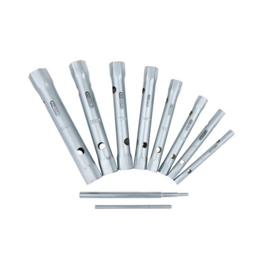 Jeu de 10 clés à tube, 6x7 - 20x22 mm