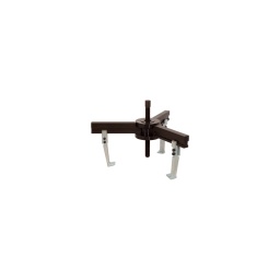Extracteur universel à 3 griffes
- repartition uniformm des forces pour une extraction centree
- peut etre utilise en prise interne ou externe en inversant les griffes
- bras de potence pivotants axialement
- peut etre utilise avec differentes griffes et vis de force hydraulique disponible en accessoires
- vis de force extremement robuste avec filetage durci
- en acier spécial
ouverture:150-700mm 
profondeur 200mm 
force 15t 
vis g1"x11gx370mm entraînement 36mm 