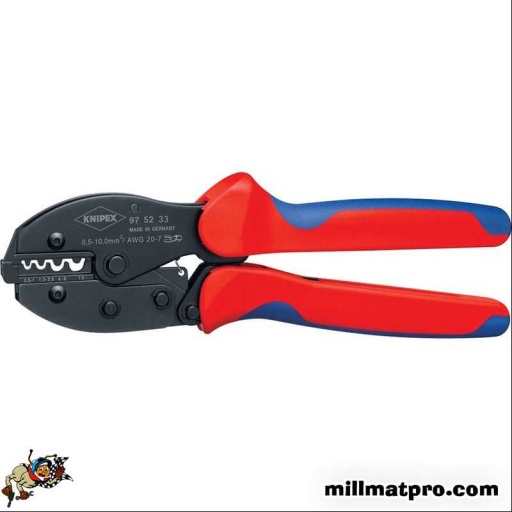 Pince pour cosses rondes et connecteurs non isolés 0,5 - 10mm²