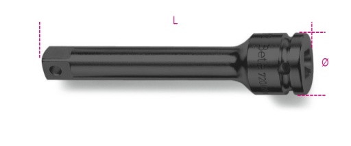Rallonge carrés mâle et femelle 3/8"