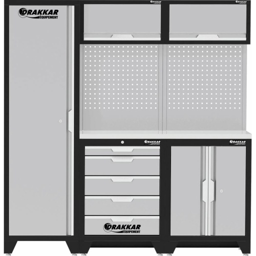 Mobilier d'atelier 5 meubles 1960mm plateau inox