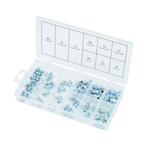 Assortiment de 70 graisseurs métriques et pouces
